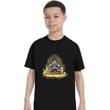 Load image into Gallery viewer, Shirts T-Shirts, Youth / XS / Black Gold Throne
