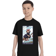 Load image into Gallery viewer, Daily_Deal_Shirts T-Shirts, Youth / XS / Black Tarot Ghibli The Magician
