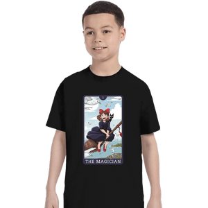 Daily_Deal_Shirts T-Shirts, Youth / XS / Black Tarot Ghibli The Magician