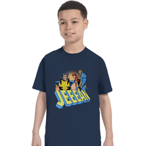 Shirts T-Shirts, Youth / XL / Navy Distracted Jeeean