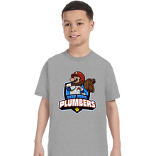 Load image into Gallery viewer, Daily_Deal_Shirts T-Shirts, Youth / XS / Sports Grey Go Plumbers
