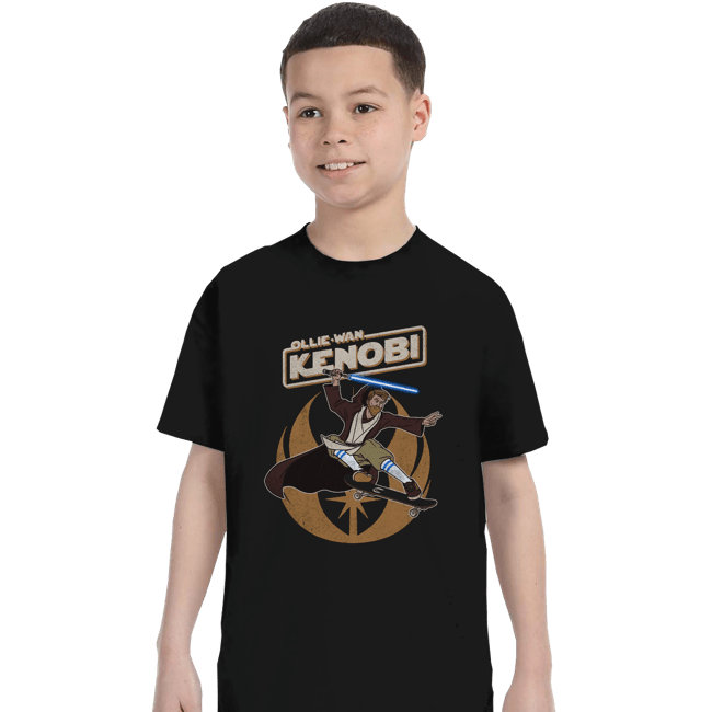 Daily_Deal_Shirts T-Shirts, Youth / XS / Black Ollie-Wan Kenobi