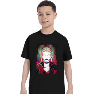 Daily_Deal_Shirts T-Shirts, Youth / XS / Black Glitch Harley