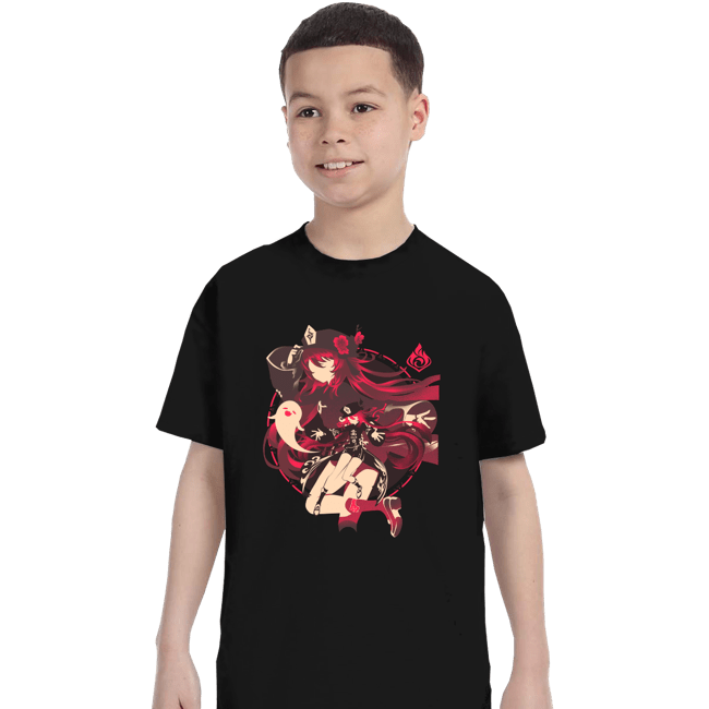 Daily_Deal_Shirts T-Shirts, Youth / XS / Black Fragrance In Thaw Hu Tao