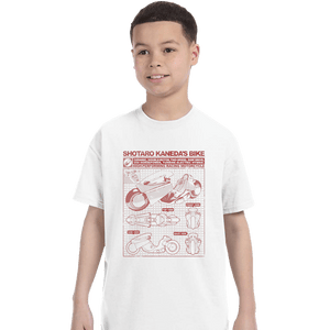 Secret_Shirts T-Shirts, Youth / XS / White Shotaro Kaneda Bike