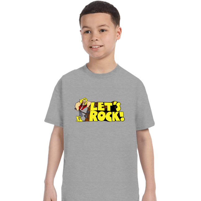 Secret_Shirts T-Shirts, Youth / XS / Sports Grey Let's Rock