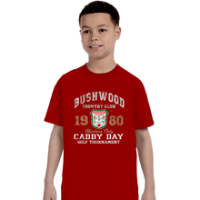 Load image into Gallery viewer, Secret_Shirts T-Shirts, Youth / XS / Red Bushwood Caddy
