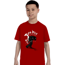 Load image into Gallery viewer, Secret_Shirts T-Shirts, Youth / XS / Red Wick VS The World
