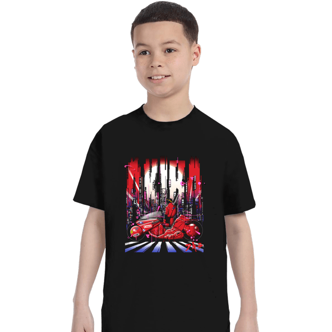 Secret_Shirts T-Shirts, Youth / XS / Black Neon Akira City