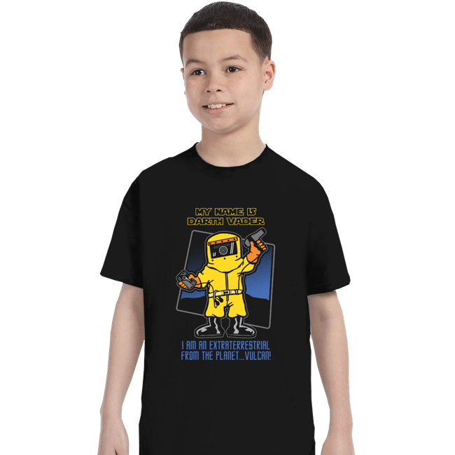 Secret_Shirts T-Shirts, Youth / XS / Black Vader From Vulcan