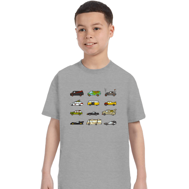 Secret_Shirts T-Shirts, Youth / XS / Sports Grey Iconic Cars & Vans