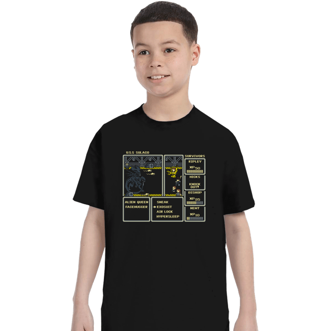 Secret_Shirts T-Shirts, Youth / XS / Black Xeno Rpg Boss Fight
