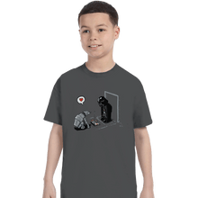 Load image into Gallery viewer, Shirts T-Shirts, Youth / XL / Charcoal Cat-At&#39;s New Gift
