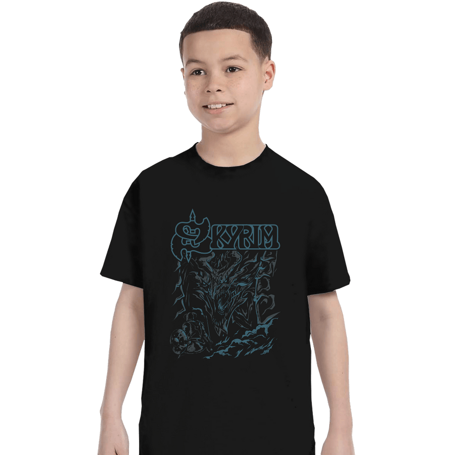 Shirts T-Shirts, Youth / XS / Black Dragon Hunter