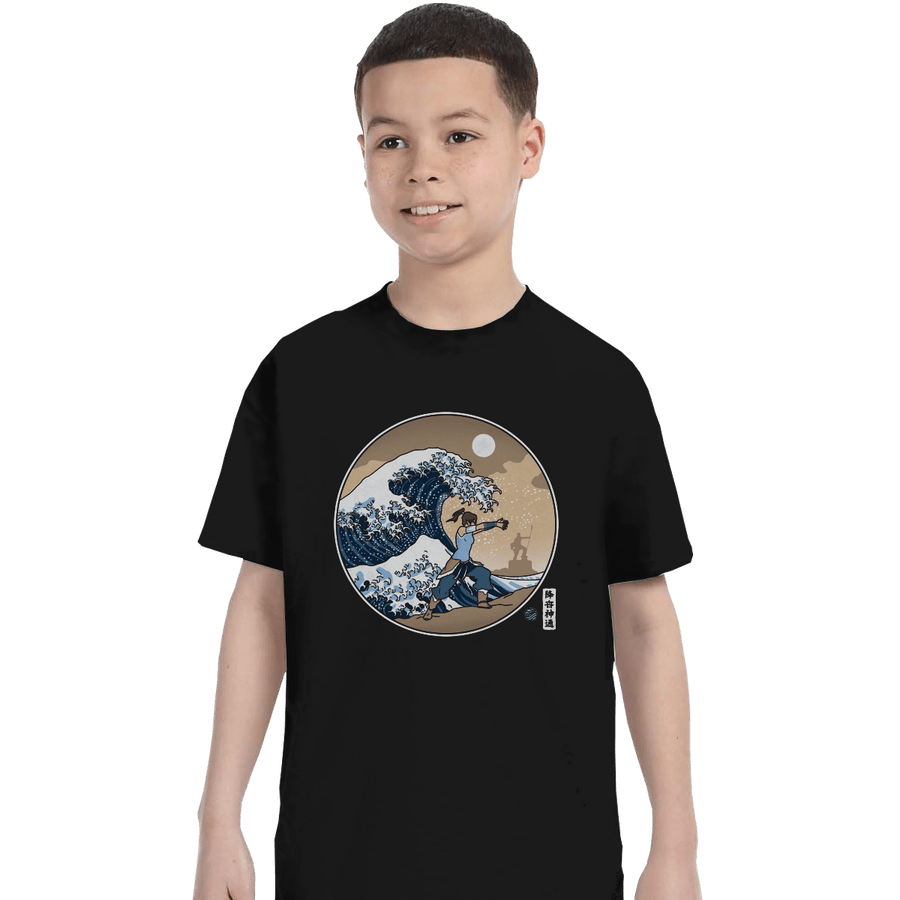 Shirts T-Shirts, Youth / XS / Black The Great Wave Of Republic City