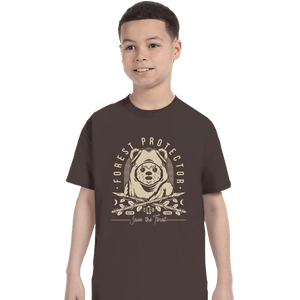 Shirts T-Shirts, Youth / XS / Dark Chocolate The Forest Protector