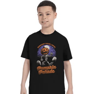 Shirts T-Shirts, Youth / XS / Black Halloween Pumpkin Parade
