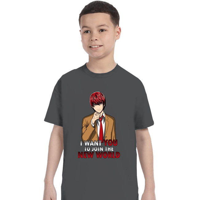 Shirts T-Shirts, Youth / XS / Charcoal Support Kira