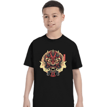 Load image into Gallery viewer, Shirts T-Shirts, Youth / XS / Black Nightbrother Oni Mask
