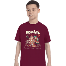 Load image into Gallery viewer, Daily_Deal_Shirts T-Shirts, Youth / XS / Maroon Peaches Peaches Peaches

