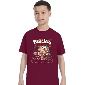 Daily_Deal_Shirts T-Shirts, Youth / XS / Maroon Peaches Peaches Peaches