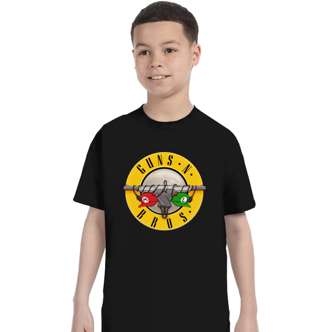 Daily_Deal_Shirts T-Shirts, Youth / XS / Black Guns N Bros