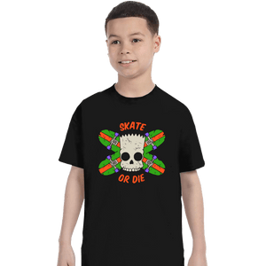 Daily_Deal_Shirts T-Shirts, Youth / XS / Black Skate Or Die