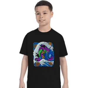 Shirts T-Shirts, Youth / XL / Black Eva-01 Wave