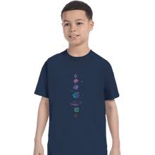 Load image into Gallery viewer, Shirts T-Shirts, Youth / XS / Navy Space Dice
