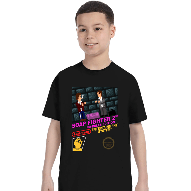 Daily_Deal_Shirts T-Shirts, Youth / XS / Black Soap Fighter