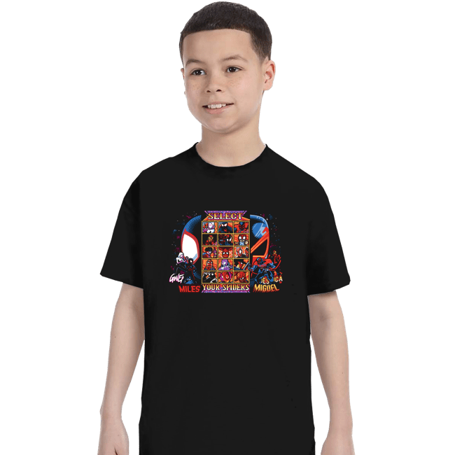 Daily_Deal_Shirts T-Shirts, Youth / XS / Black Clash Of Spider