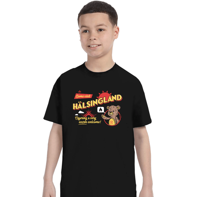 Daily_Deal_Shirts T-Shirts, Youth / XS / Black A Warm Welcome