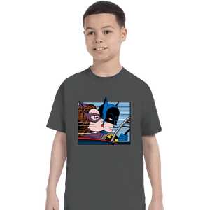 Shirts T-Shirts, Youth / XS / Charcoal In The Batmobile