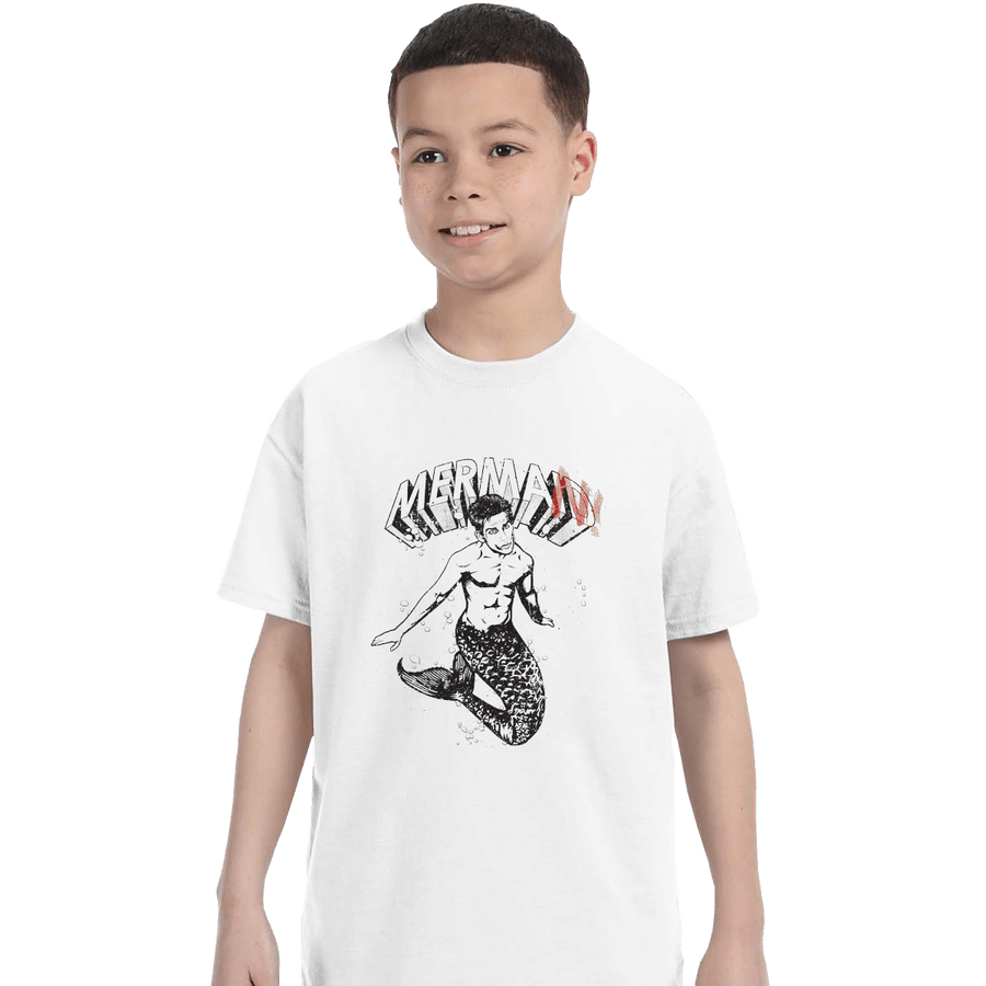 Shirts T-Shirts, Youth / XL / White Merman Zoolander