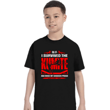 Load image into Gallery viewer, Daily_Deal_Shirts T-Shirts, Youth / XS / Black I Survived The Kumite
