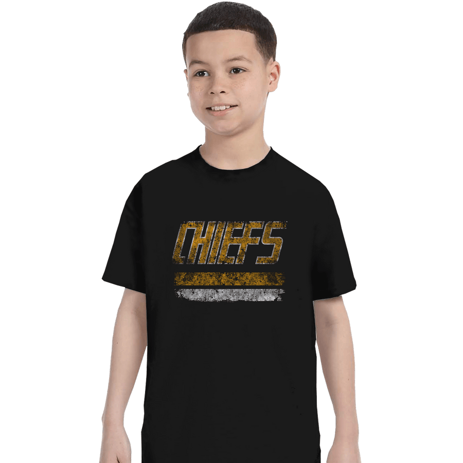 Shirts T-Shirts, Youth / XL / Black Chiefs Retro