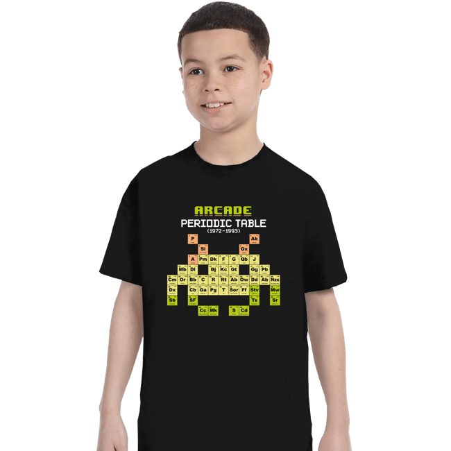 Daily_Deal_Shirts T-Shirts, Youth / XS / Black Arcade Periodic Table