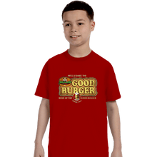 Load image into Gallery viewer, Daily_Deal_Shirts T-Shirts, Youth / XS / Red Welcome To Good Burger
