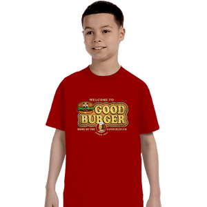 Daily_Deal_Shirts T-Shirts, Youth / XS / Red Welcome To Good Burger