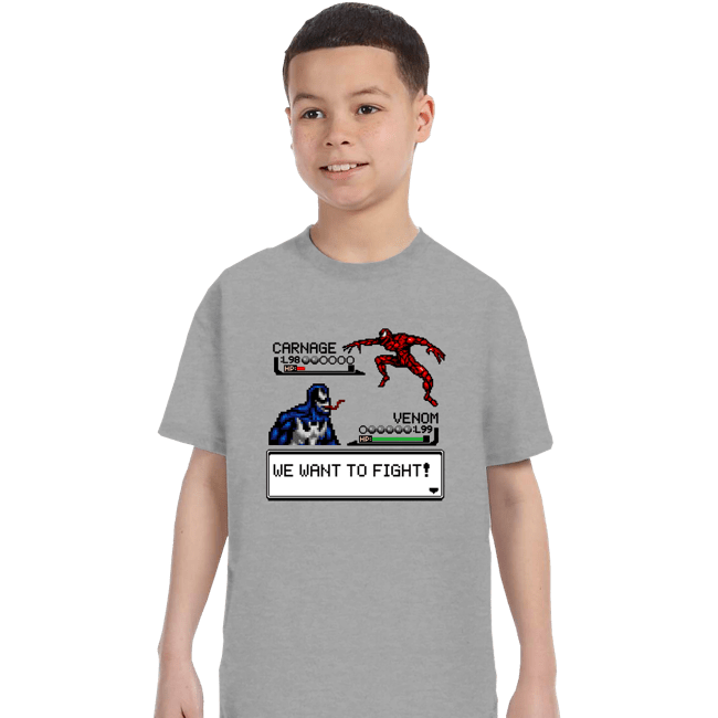 Shirts T-Shirts, Youth / XS / Sports Grey Carnage Fight