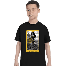 Load image into Gallery viewer, Daily_Deal_Shirts T-Shirts, Youth / XS / Black JL Tarot - Strength
