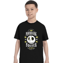 Load image into Gallery viewer, Shirts T-Shirts, Youth / XS / Black Pumpkin King Forever
