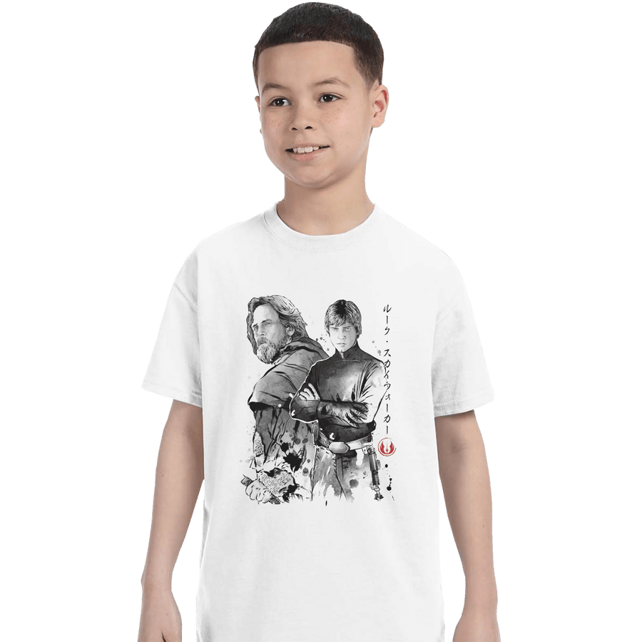Shirts T-Shirts, Youth / XS / White Old And Young Jedi