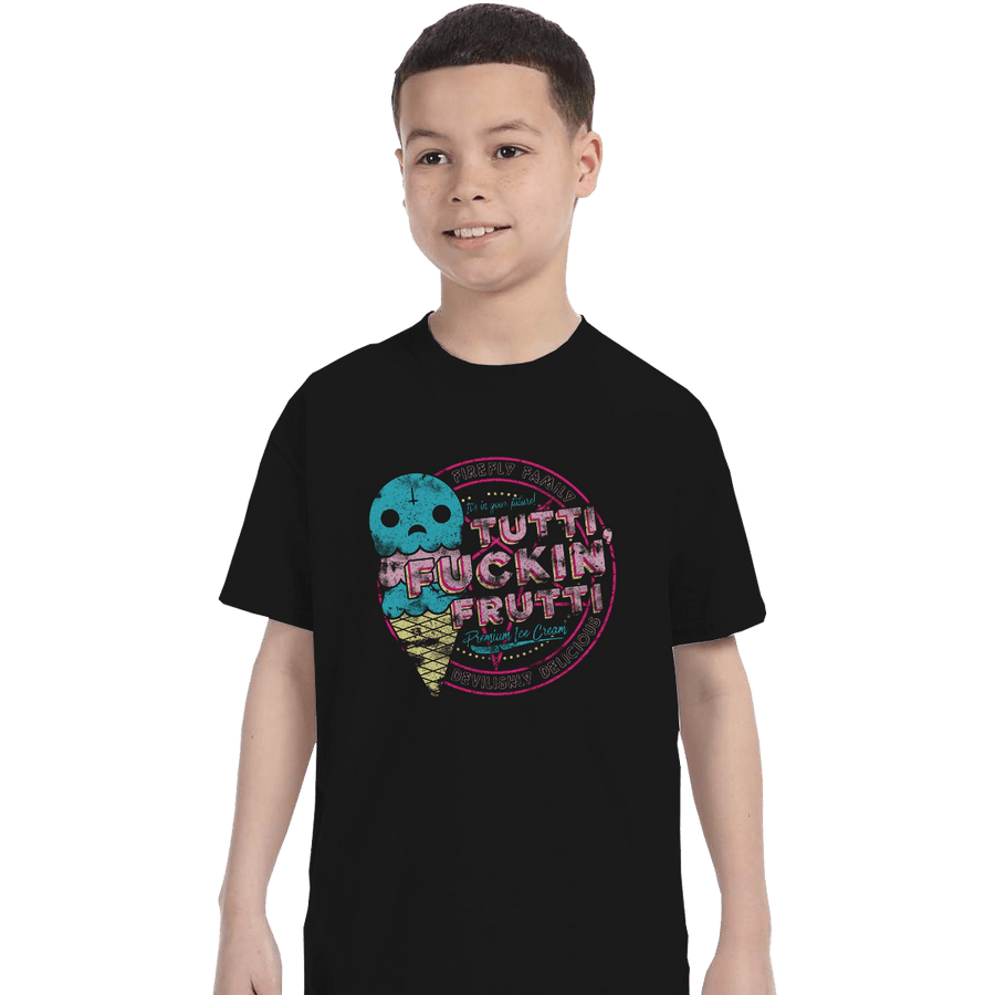 Shirts T-Shirts, Youth / XL / Black Tutti Frutti