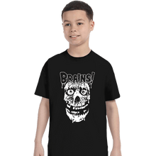Load image into Gallery viewer, Daily_Deal_Shirts T-Shirts, Youth / XS / Black More Brains!
