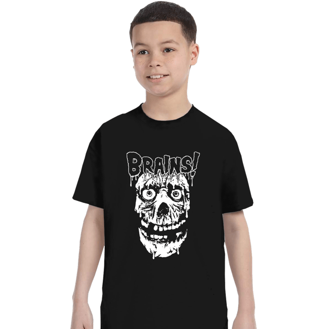 Daily_Deal_Shirts T-Shirts, Youth / XS / Black More Brains!
