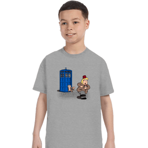 Shirts T-Shirts, Youth / XS / Sports Grey The Tardis Monkey