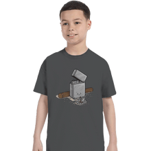 Load image into Gallery viewer, Shirts T-Shirts, Youth / XS / Charcoal Out Of Fuel
