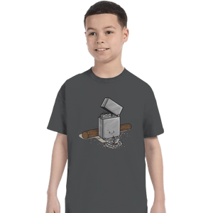 Shirts T-Shirts, Youth / XS / Charcoal Out Of Fuel