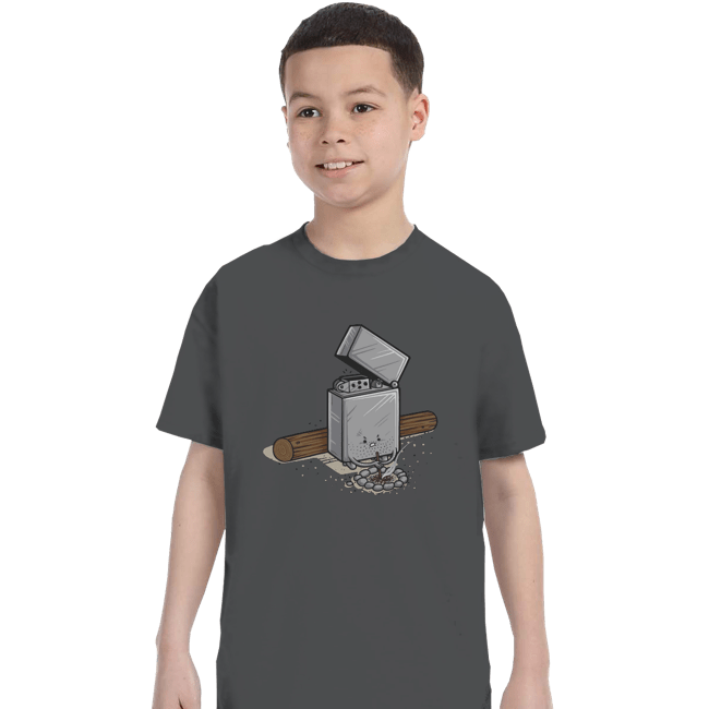 Shirts T-Shirts, Youth / XS / Charcoal Out Of Fuel